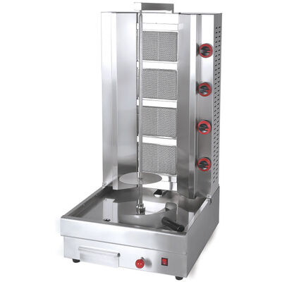 Gas Midden-Oosten Grill Gas Shawarma Gas Kebab Machine Mini Bbq Smoker Metalen Grill