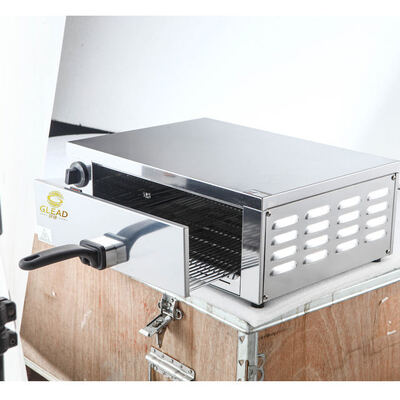 Commerciële 12 inch roestvrijstalen bediening knop nauwkeurige temperatuurregeling eenlaagse elektrische pizzaoven