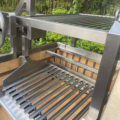 Zwaar uitgevoerde grote commerciële houtskoolkip-grillmachine voor restaurantcatering