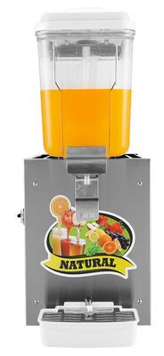 Commerciële een-tank koud sap dispenser 12L roestvrij staal koeldrank dispenser voor hotel buffet café restaurant