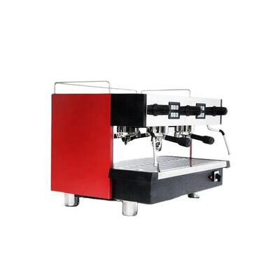 Goede kwaliteit dubbele koppen professionele commerciële espresso-koffiemachine