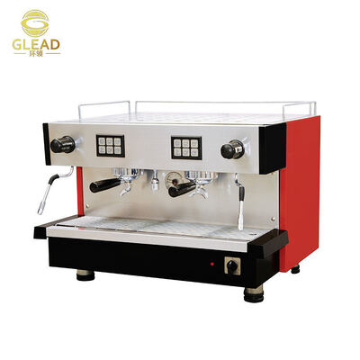 Goede kwaliteit dubbele koppen professionele commerciële espresso-koffiemachine
