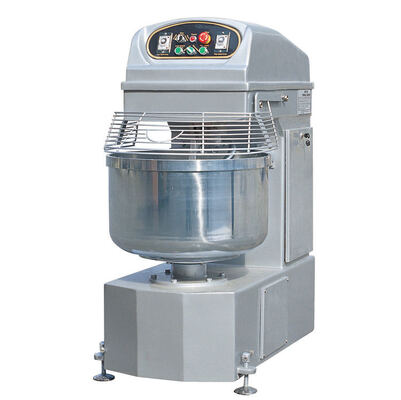 Commerciële dubbelwerkende dubbelwerkende spiraaldeegmixer Food Grade roestvrijstalen komdeegkneedmachine met veiligheidsbescherming voor bakkerij Brood Pizza Restaurant Kantine
