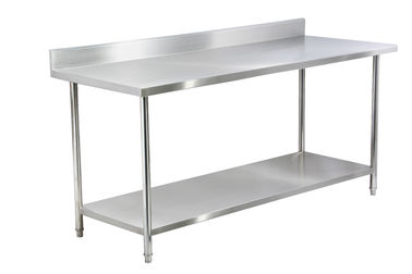 201 het Werklijsten van de roestvrij staalkeuken met Undershelf Roestvrije Backsplash