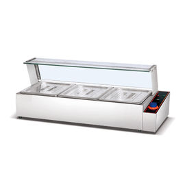 Van het Materiaal Elektrische Bain Marie van het buffetrestaurant de Kokende Vertoning van het het Voedselverwarmingstoestel